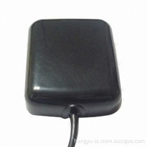 GPS Antenna with SMA Connector, 20MHz Band Width and 50mA DC Current, Sized 46 x 38 x 13mm